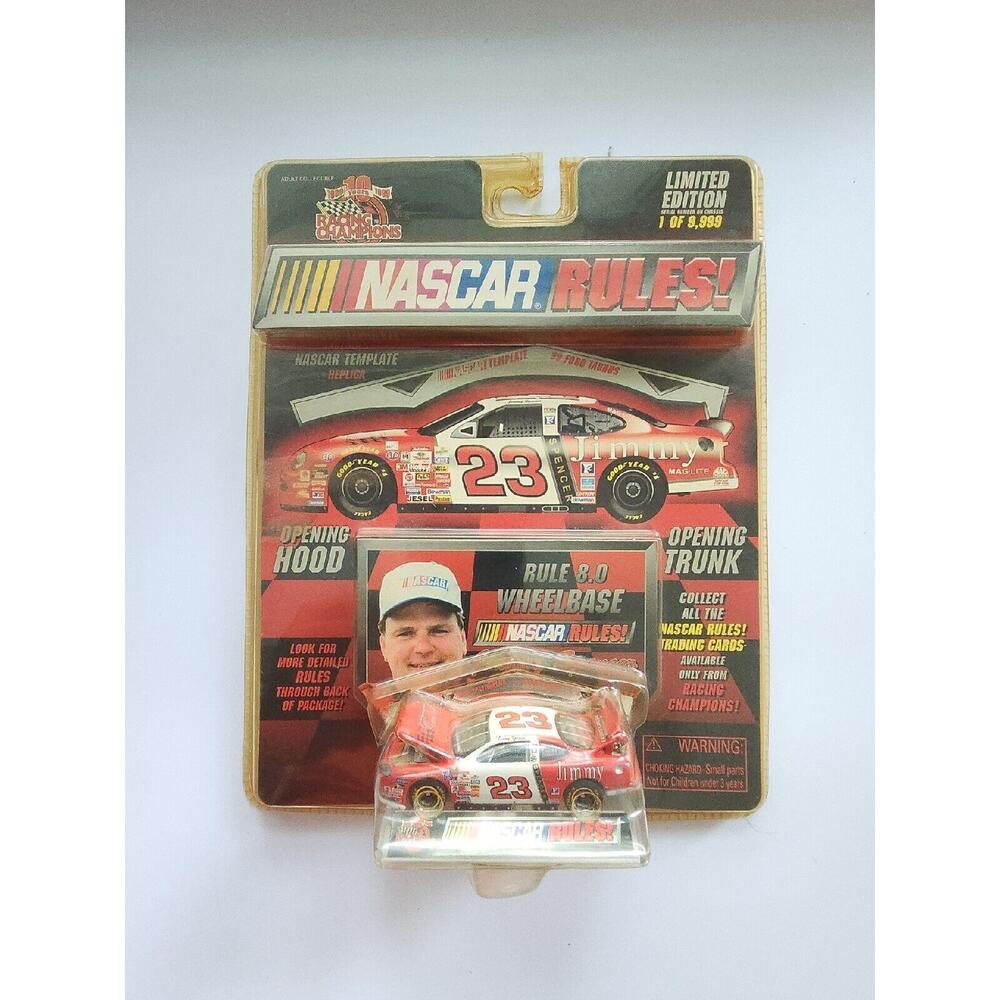 1999 Racing Champions NASCAR Rules Jimmie Spenser #23 1/64 Template Replica HW21